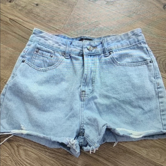 Pants - Women's Light Blue Denim Athletic Shorts